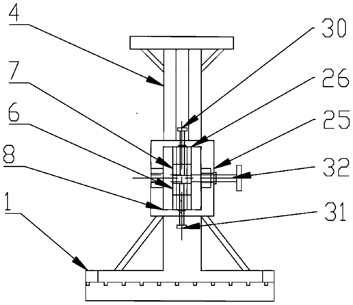 Heavy-duty vehicle parallel double tire quarter active suspension simulation test bench