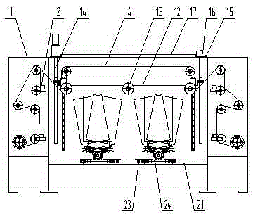 Overall structure of superhard material cutting machine