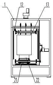 Overall structure of superhard material cutting machine