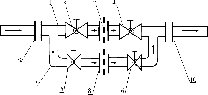 Method for performing circulating washing on lubricating oil of compressor station by using parallel pipeline