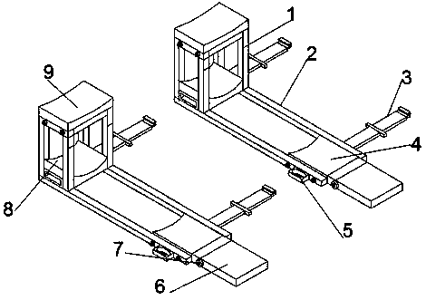 Knee support frame for building