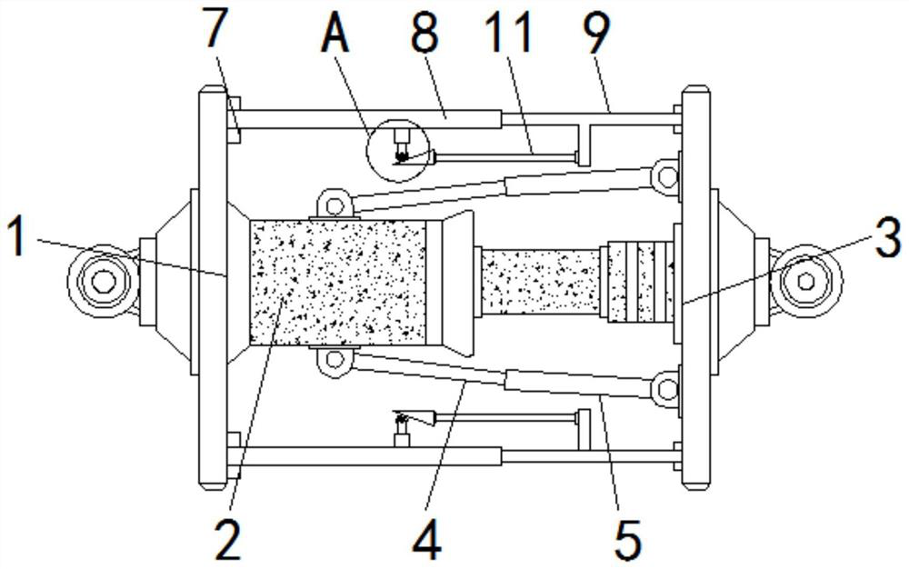 Hydraulic oil cylinder capable of effectively preventing fatigue fracture