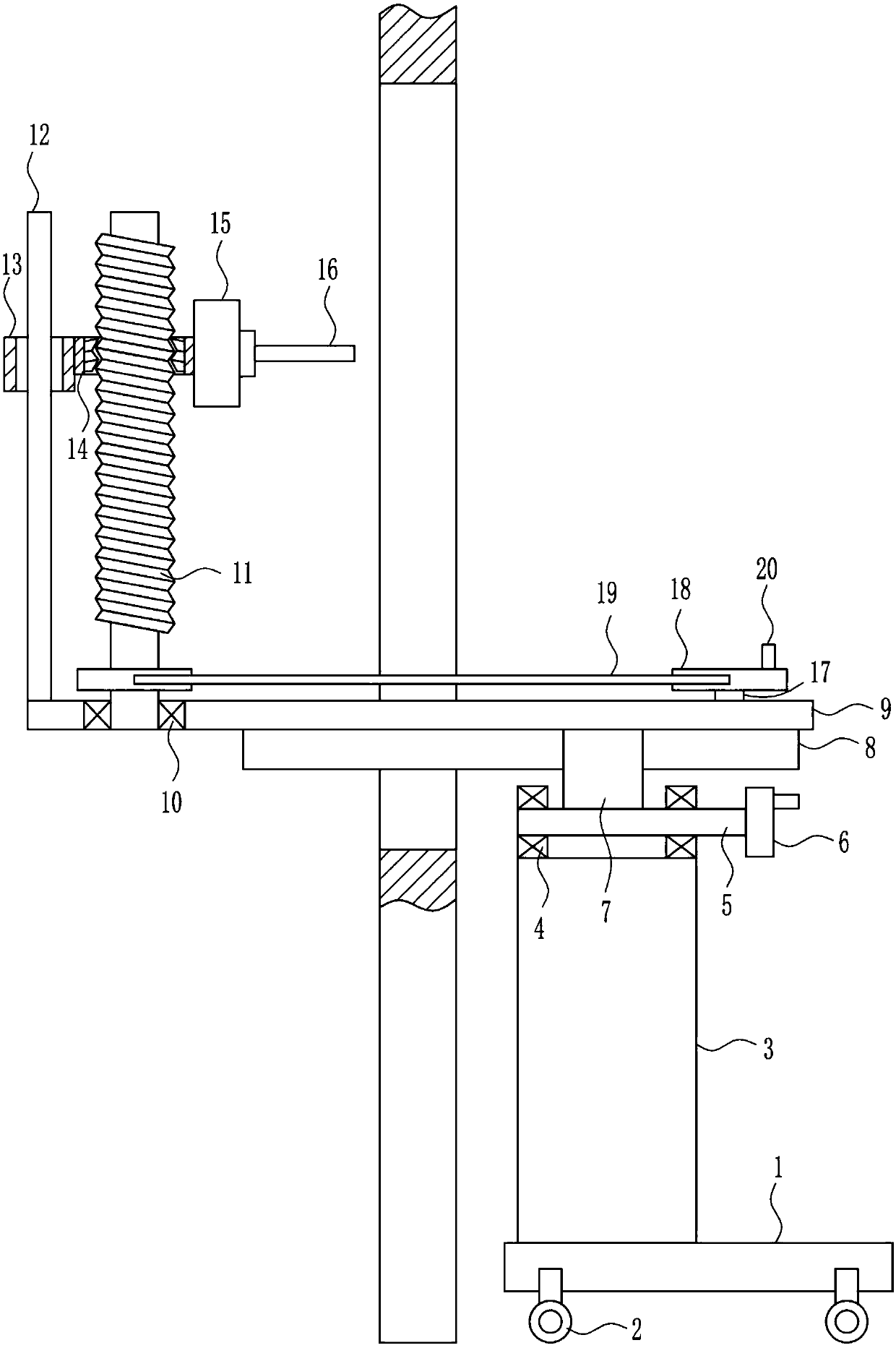 Drilling equipment for wall-mounted solar installations