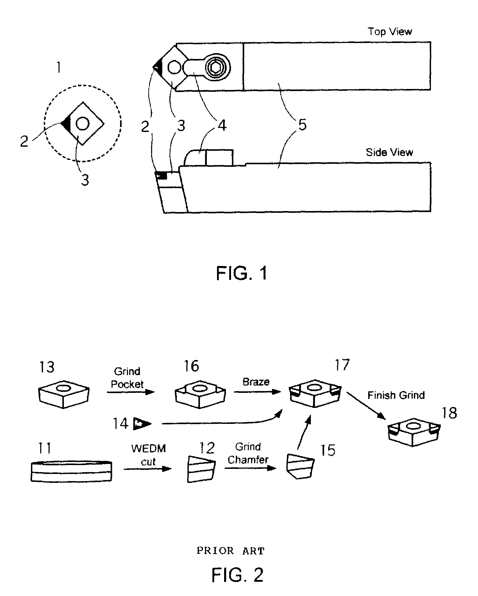Cutting tool inserts and methods to manufacture