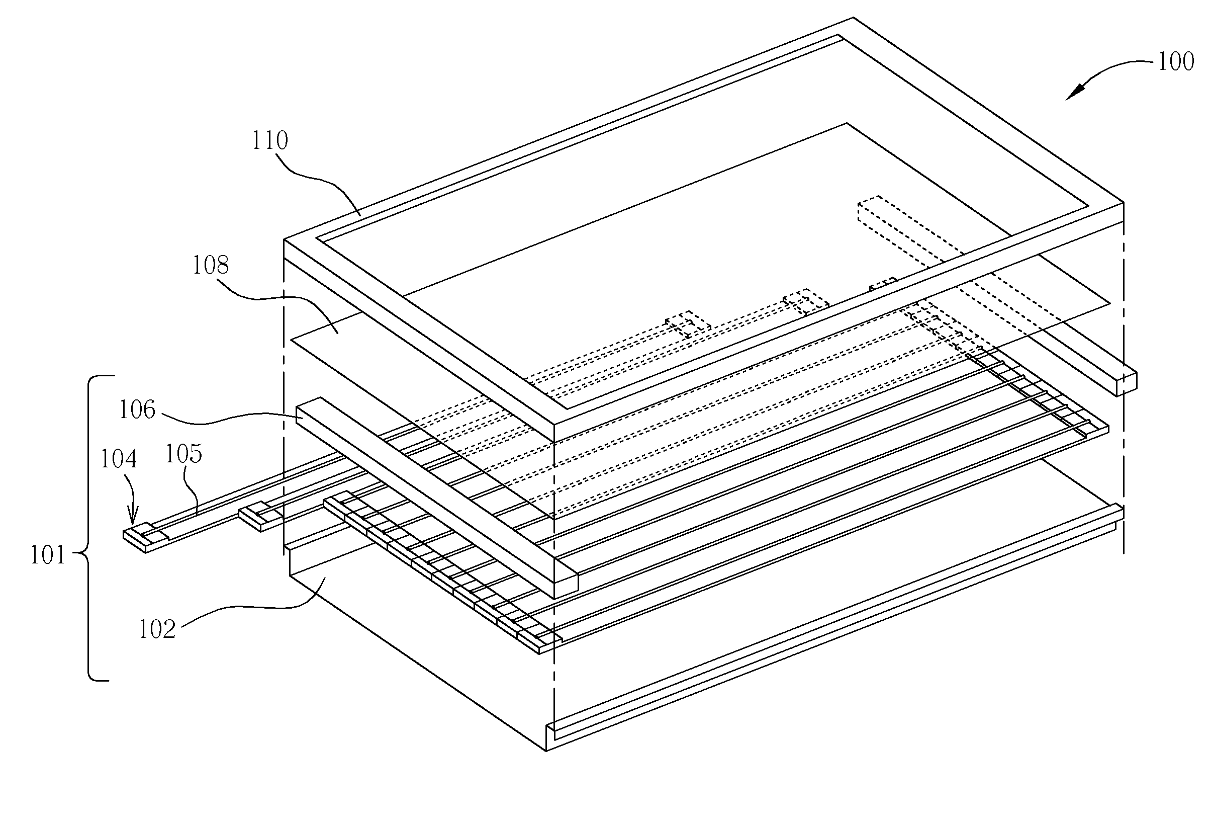 Backlight module using replaceable external electrode lamps