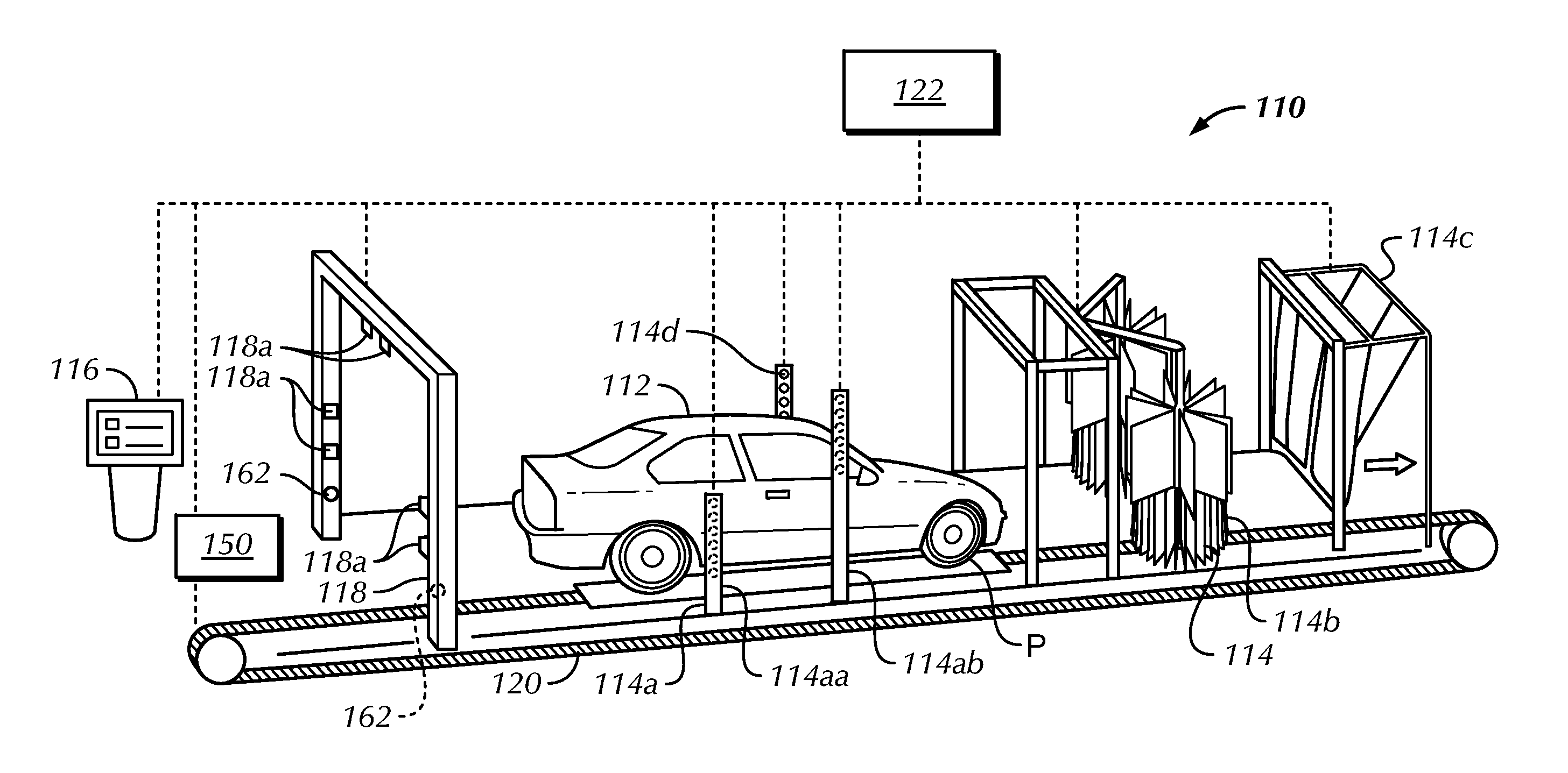 Method and system for washing a vehicle