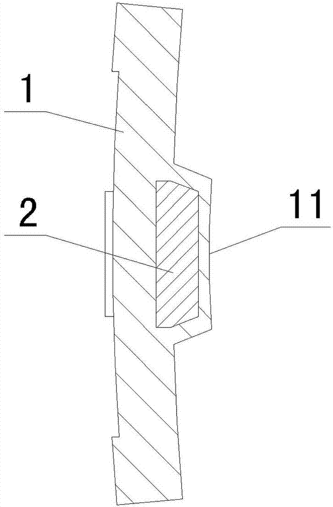 Composite stepped wear-resistant lining plate