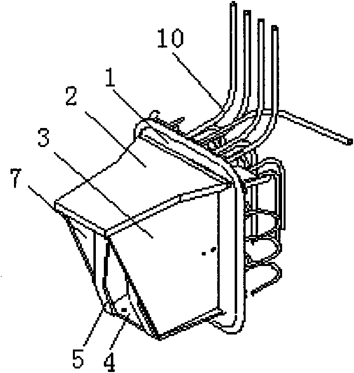 Ring crane corbel for nuclear power station and manufacturing method thereof