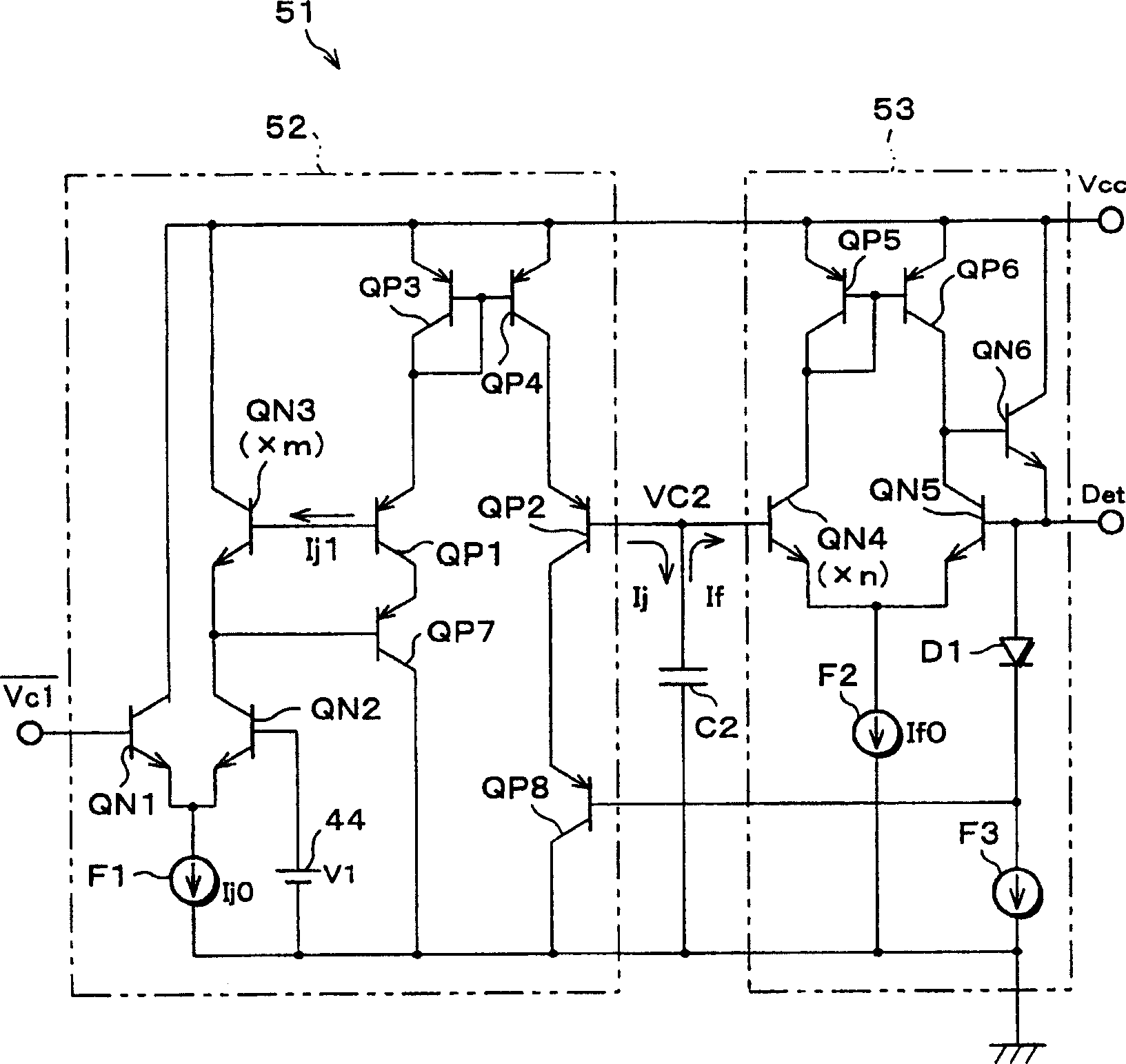 Charging circuit and/or discharge circuit and carrier detection circuit using them