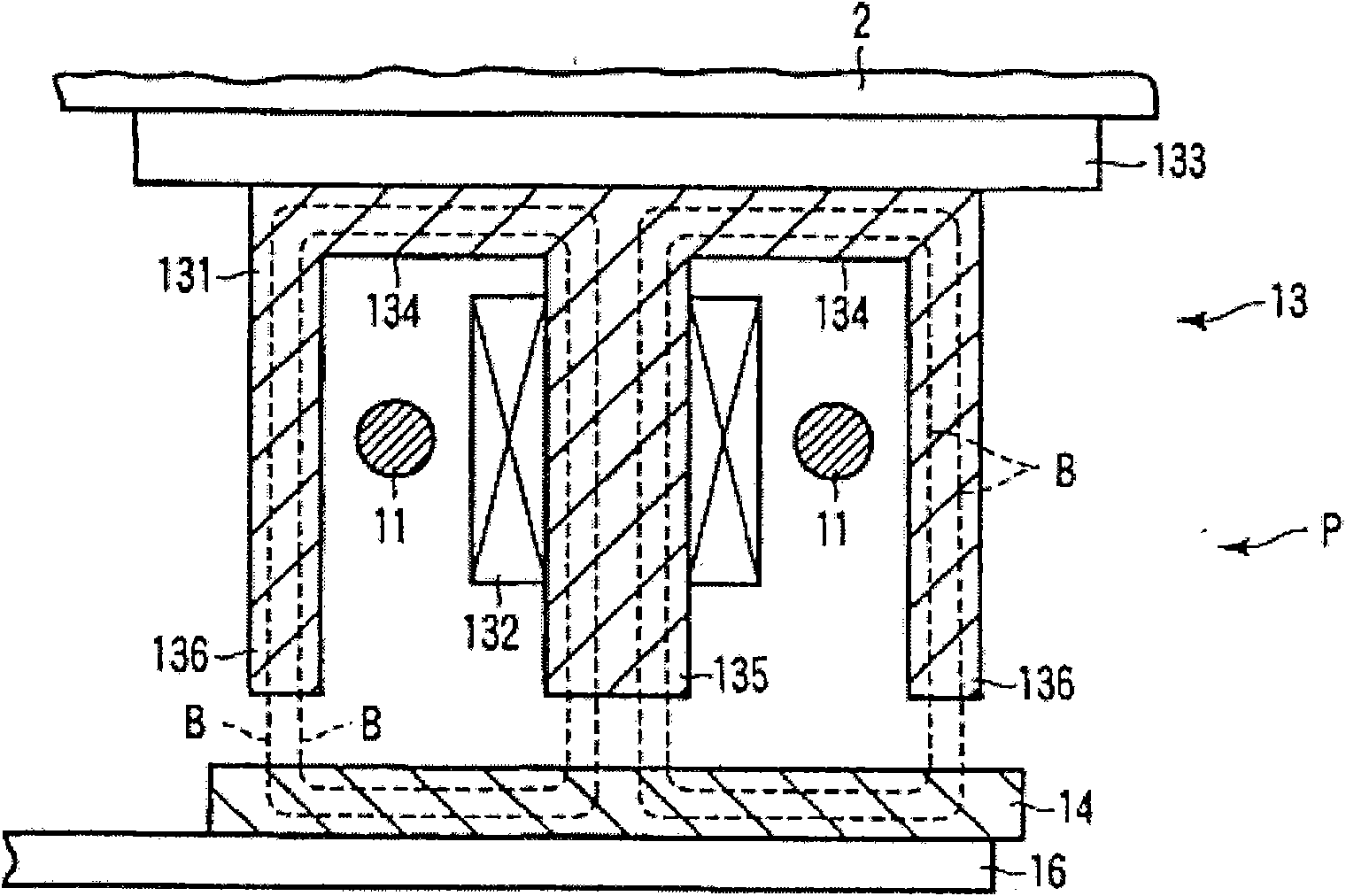 Non-contact type power supply device for supplying power to automatic doffer