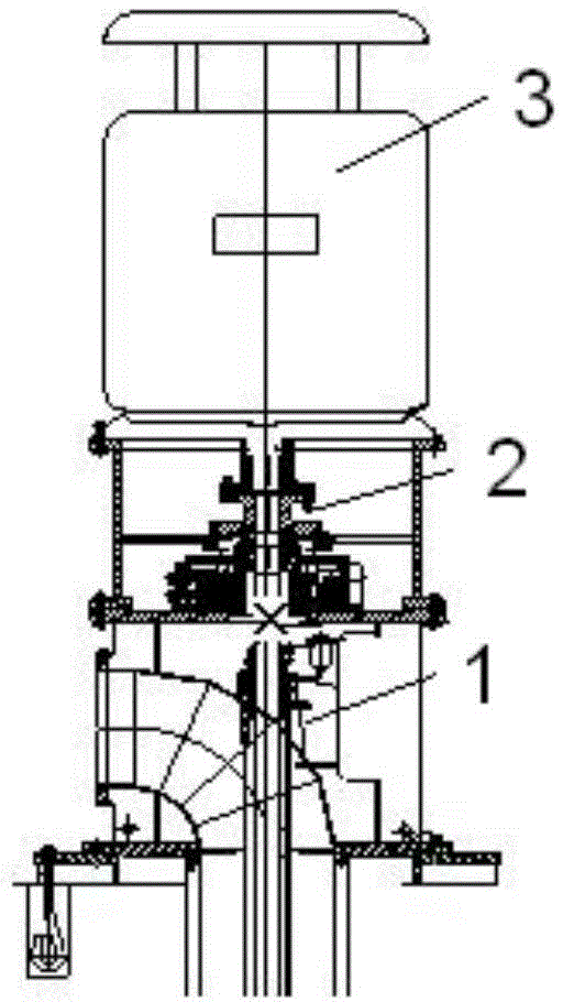On-site dynamic balance method of vertical water pump