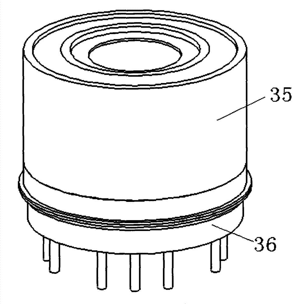 Photodetector with digital three-dimensional package assembly