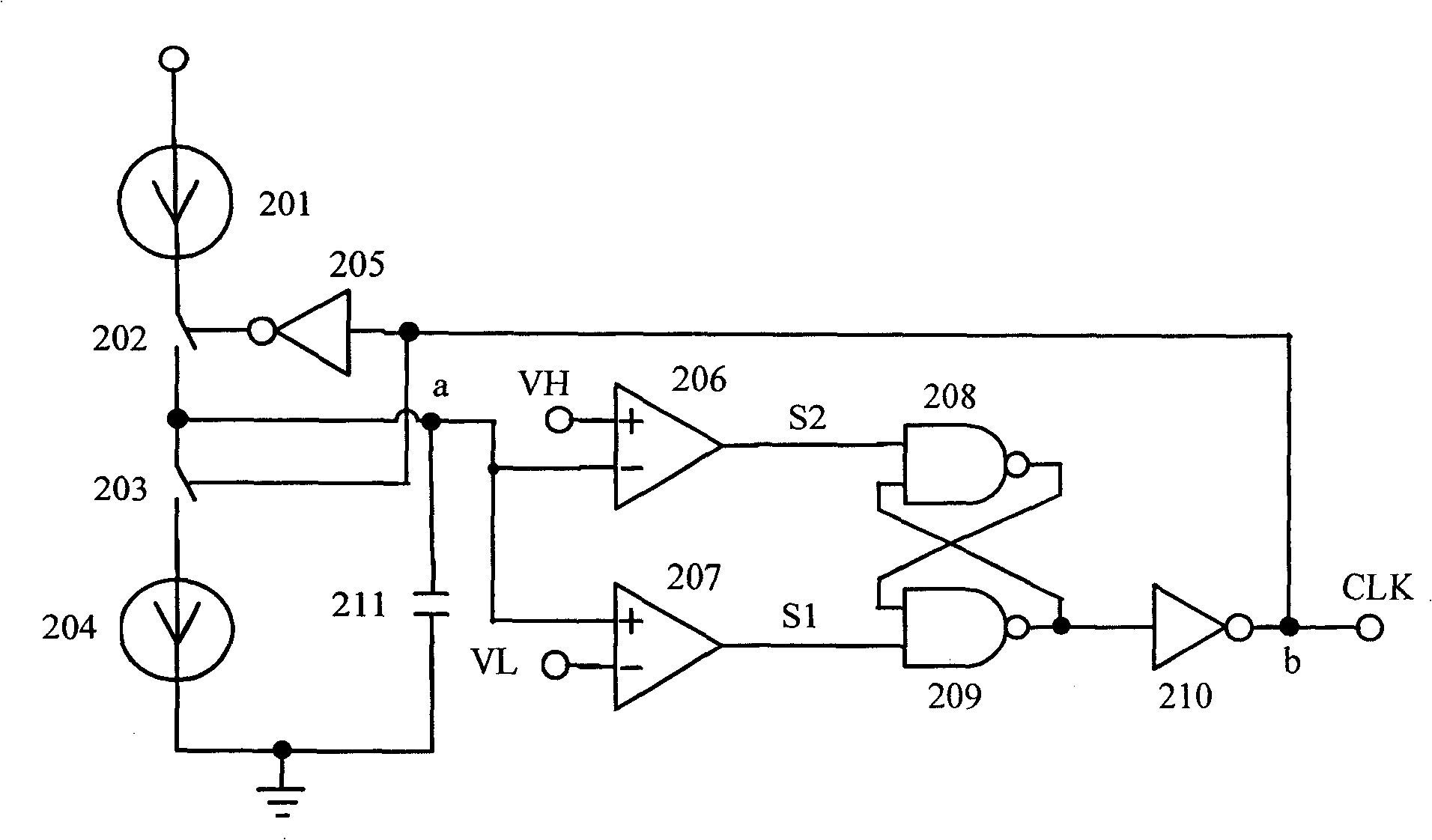 System for modulating working frequency of switch power source converter