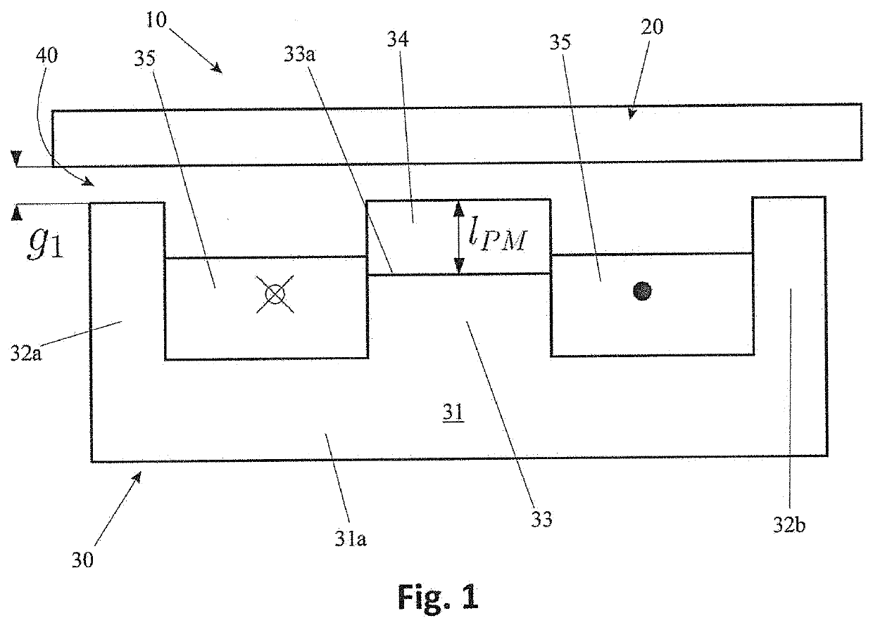 A Magnetic Bearing Assembly As Well As A Linear Guideway Assembly Implementing One Or More Such Magnetic Bearing Assemblies