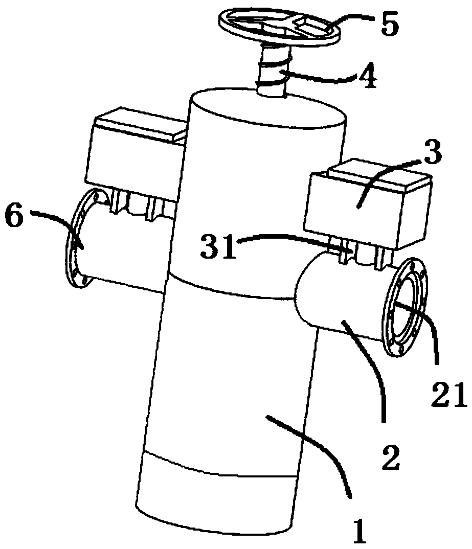 Quick turn-off valve for water pump operation connection