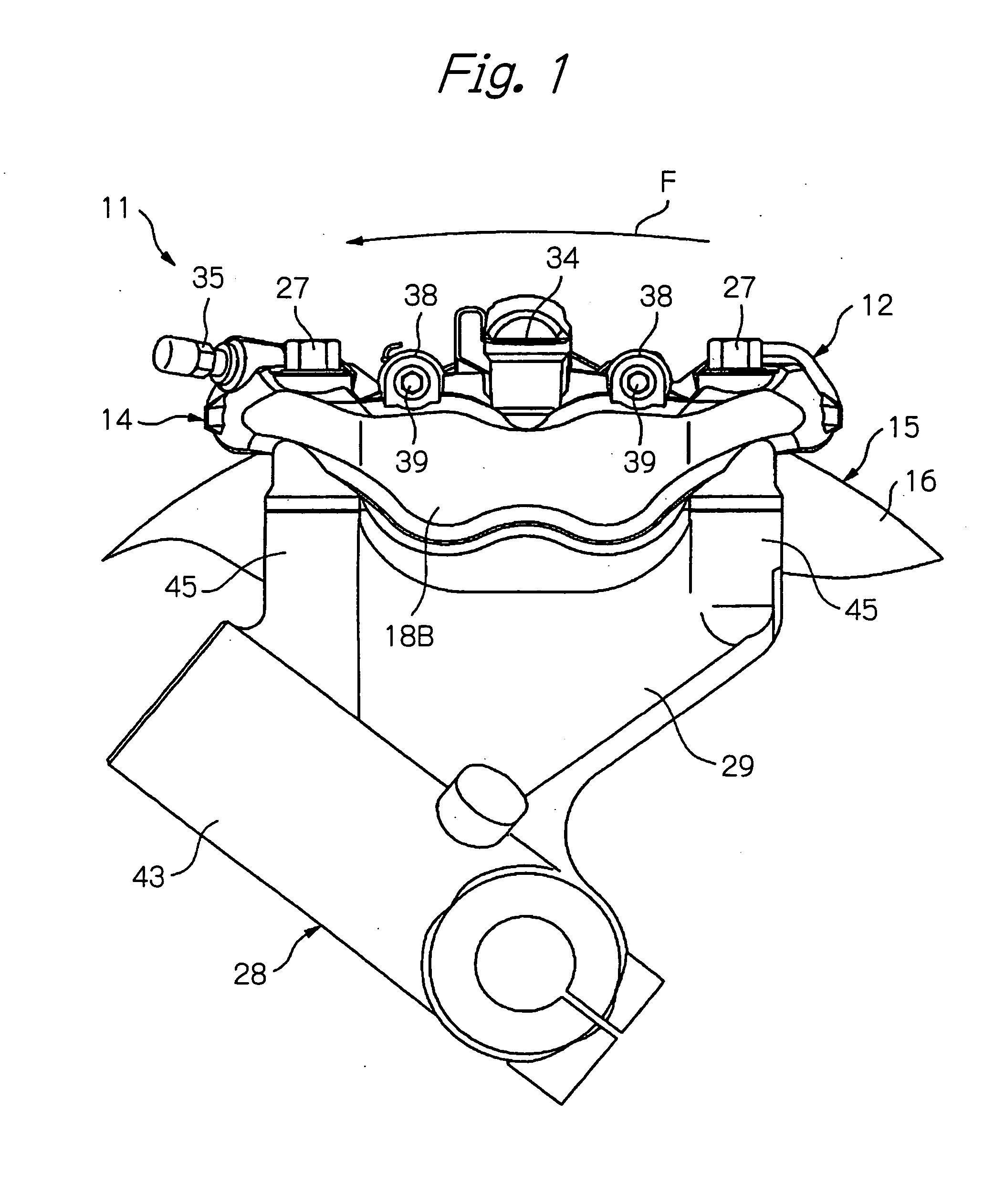 Radially mounted disk brake