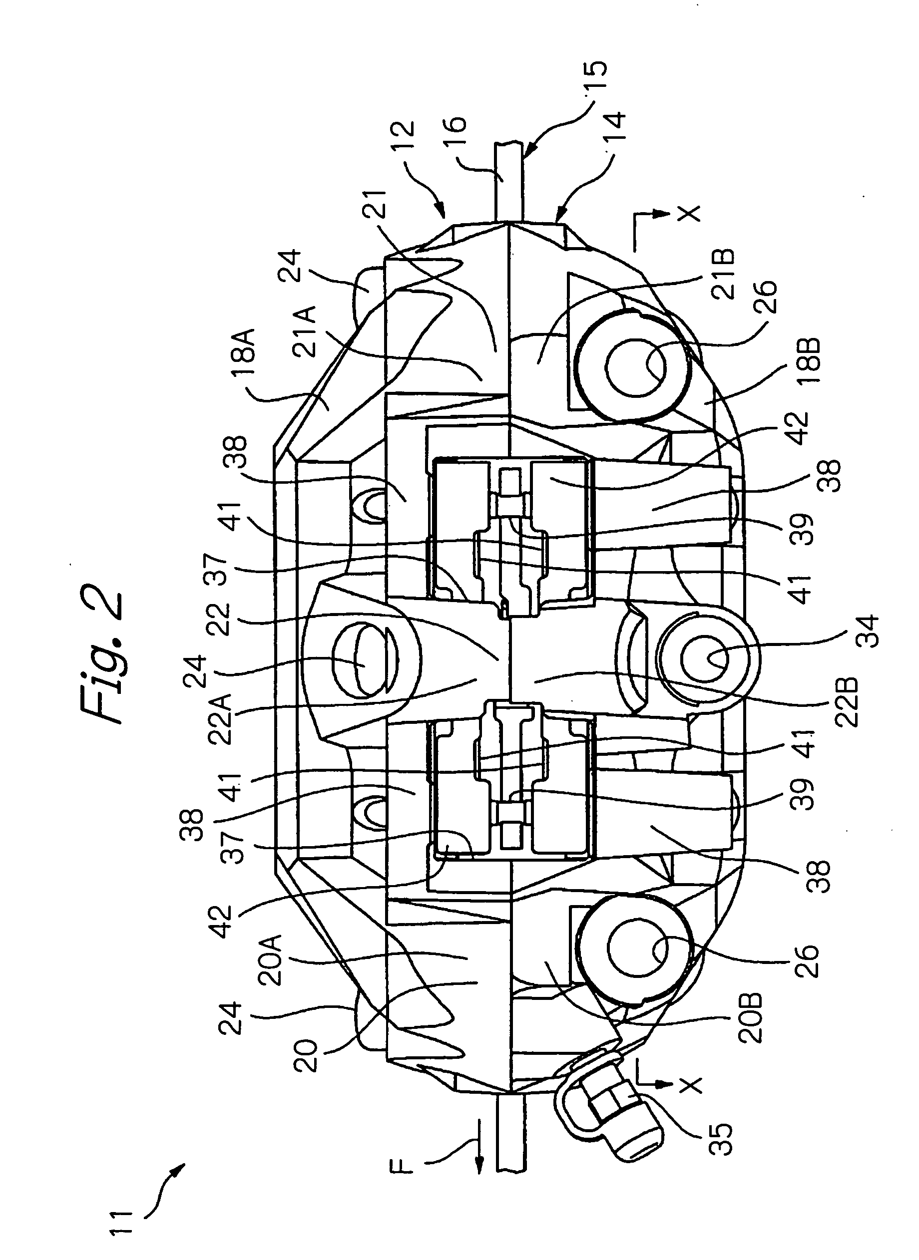 Radially mounted disk brake