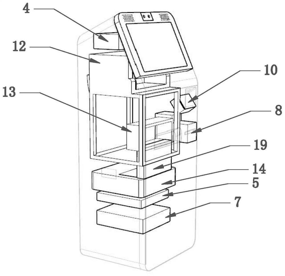 An automatic branching VAT invoice issuing terminal and an invoicing method