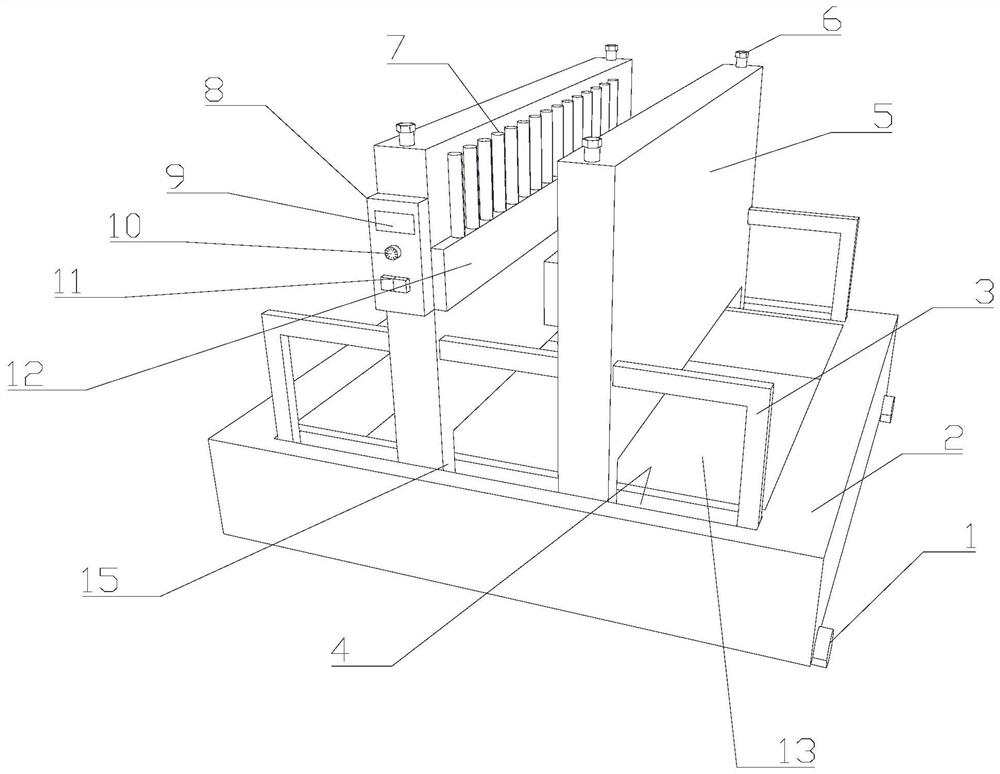 Vibration type concrete demolding device suitable for molds of different sizes and using method