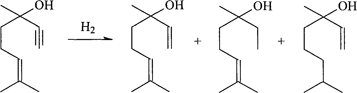 Utilization method of linalool raw product refining raffinate synthesized by 6-methyl-5-heptenyl-2-one