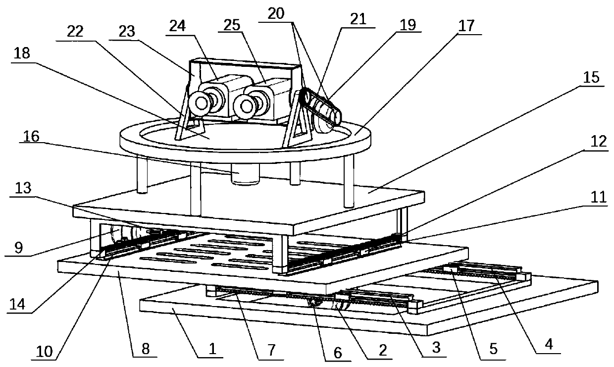 A dual-camera anti-shake system for a wind turbine nacelle