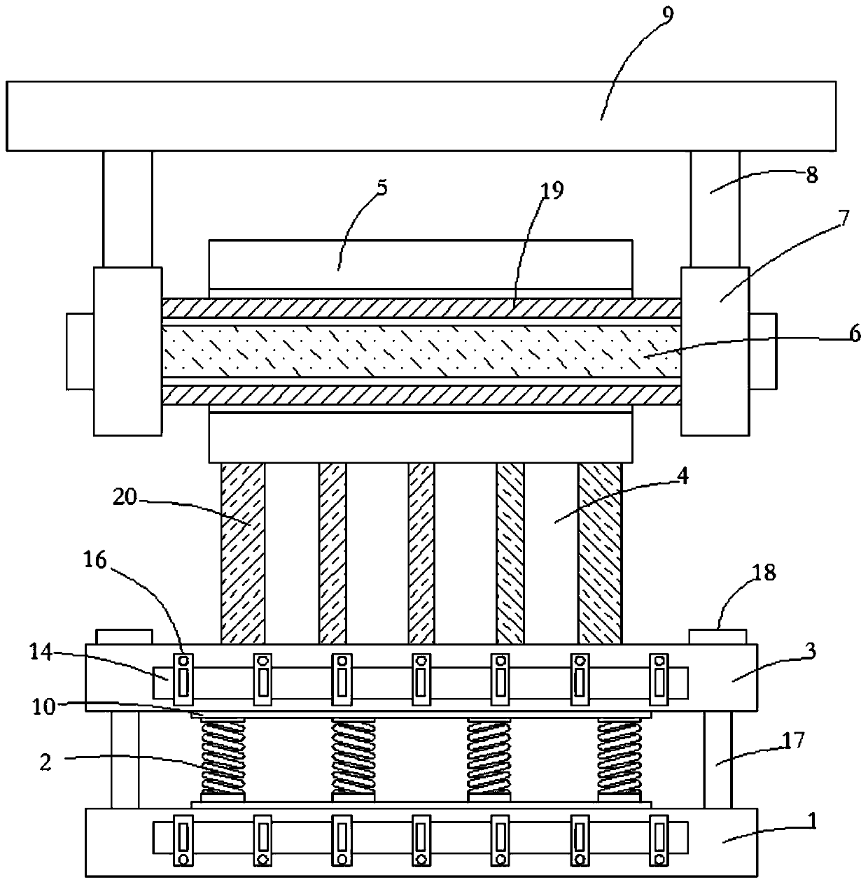 Semitrailer traction seat reinforcing structure