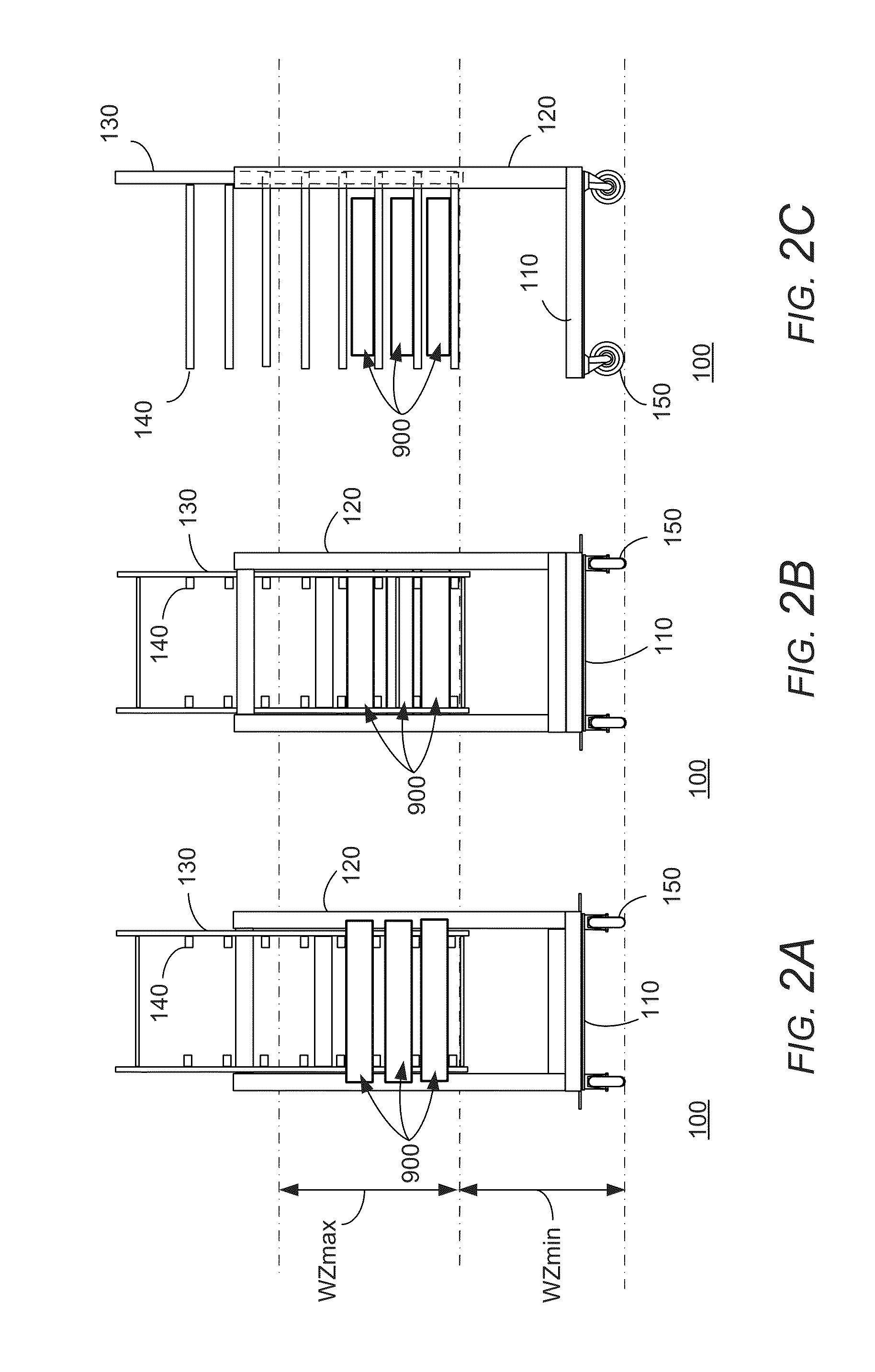 Self-elevating and self-lowering assembly cart for transporting a household appliance assembly component