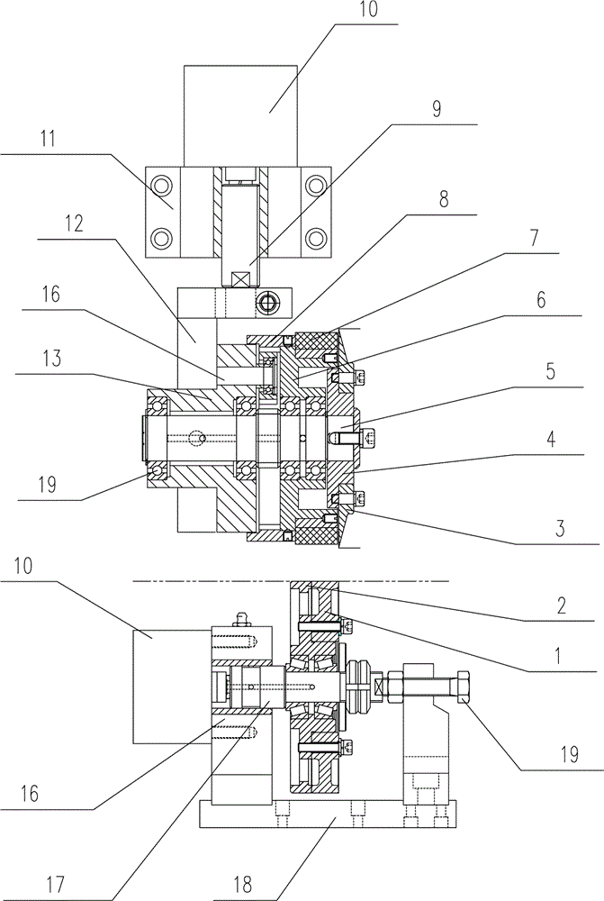 Disc cutter trimming mechanism of sheet extrusion machine