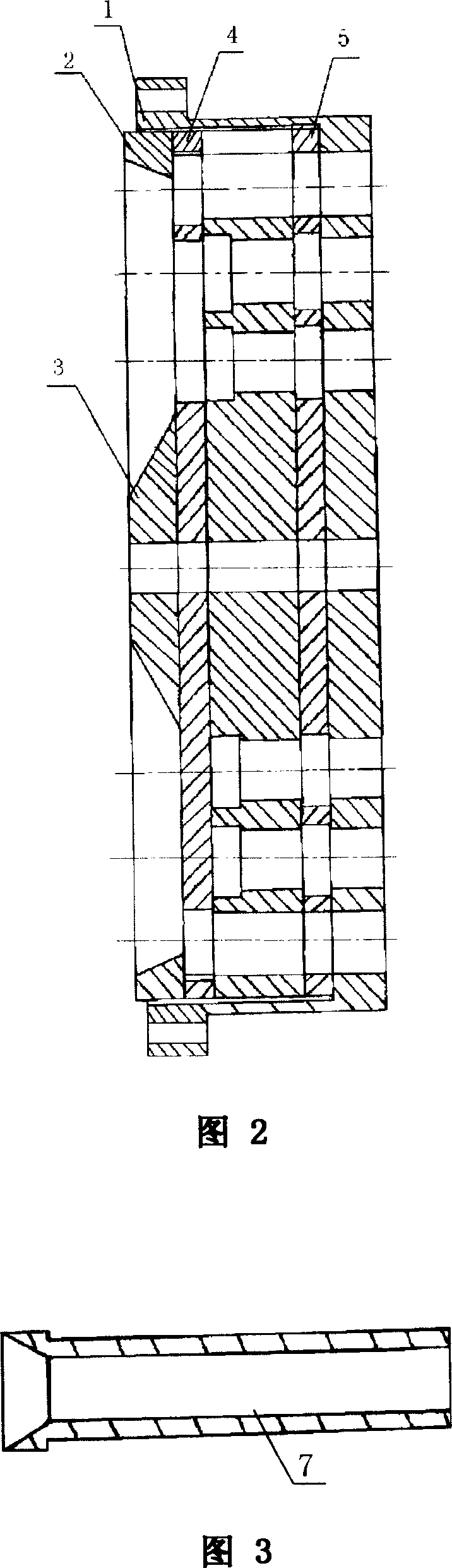 Porous coal rod forming machine nose