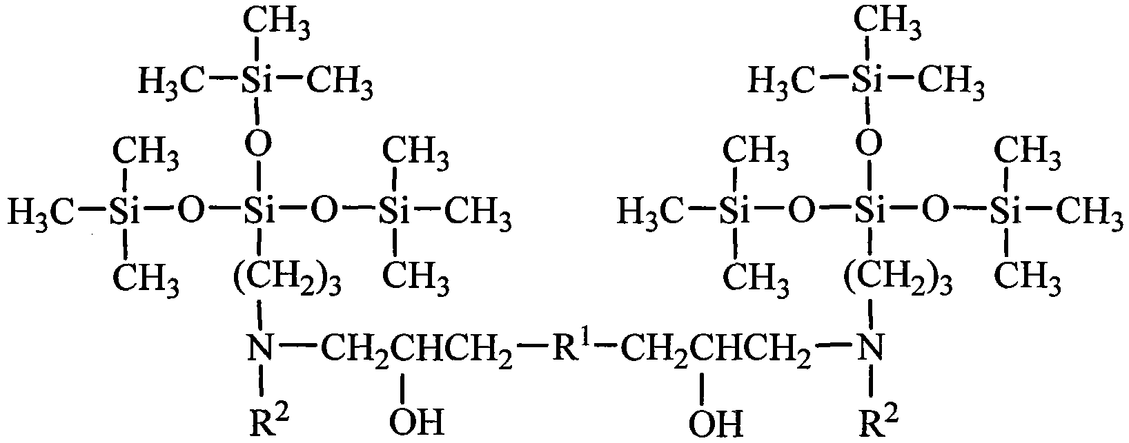 Tetrasiloxane dimeric surfactant containing sugar acylamino and preparation method