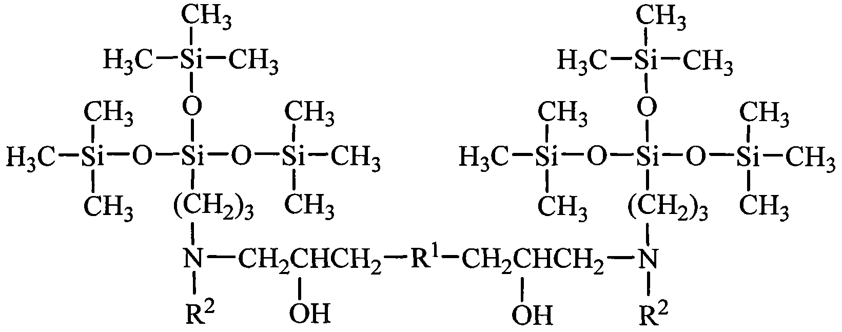 Tetrasiloxane dimeric surfactant containing sugar acylamino and preparation method