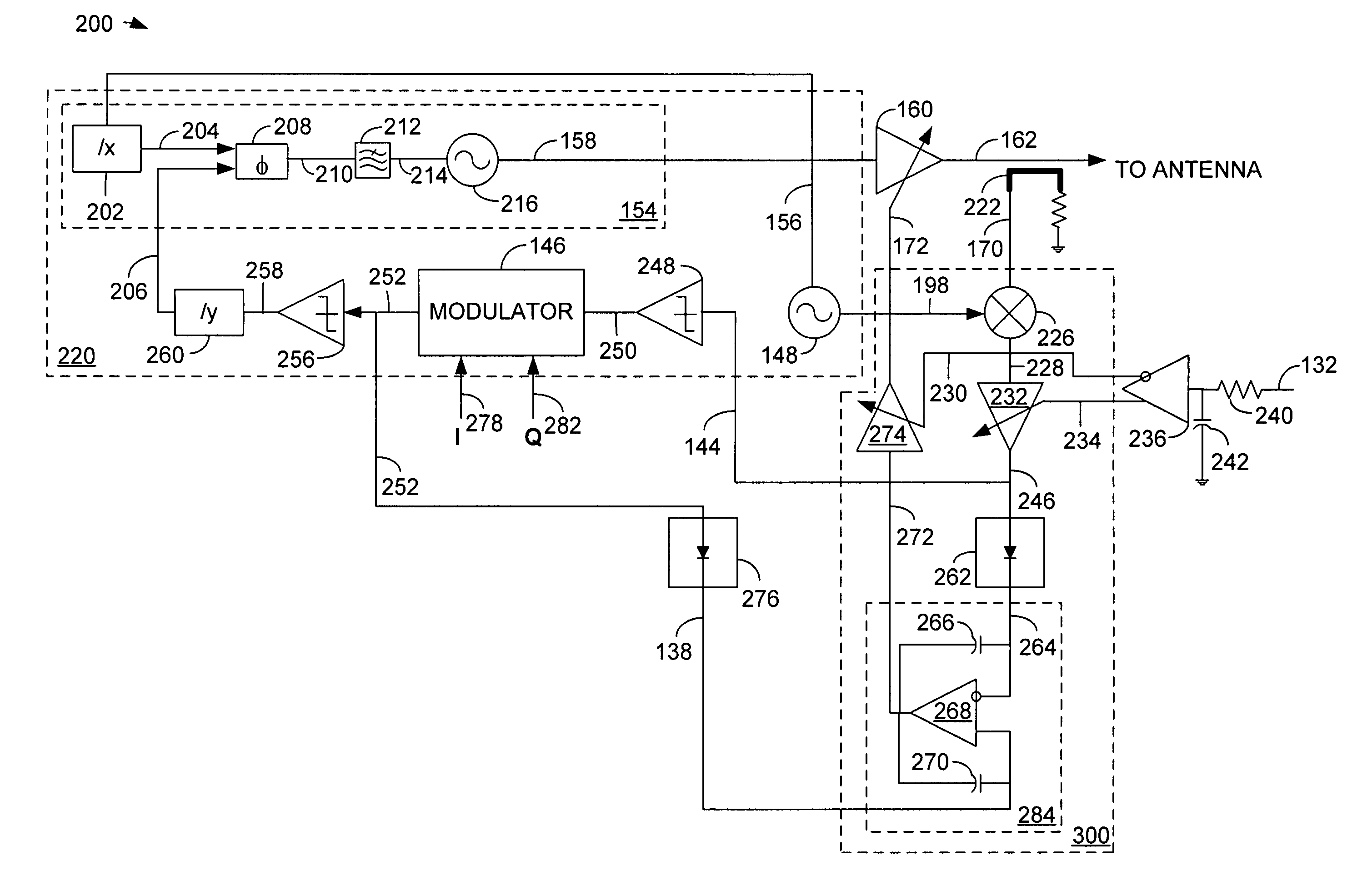 Continuous closed-loop power control system including modulation injection in a wireless transceiver power amplifier