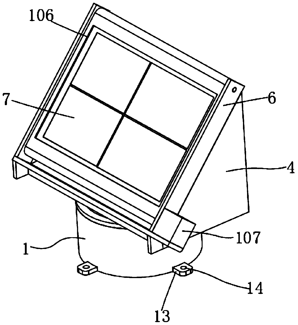 Solar cell module with cell panel protection mechanism