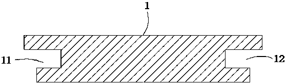 Wood floor with high utilization rate, connection assembly and connection structures of wood floor and connection assembly