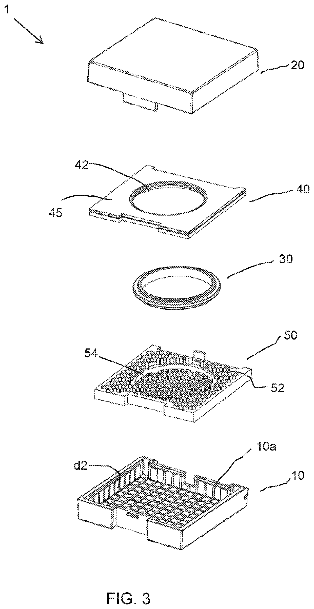 Shock absorbing cosmetic compact