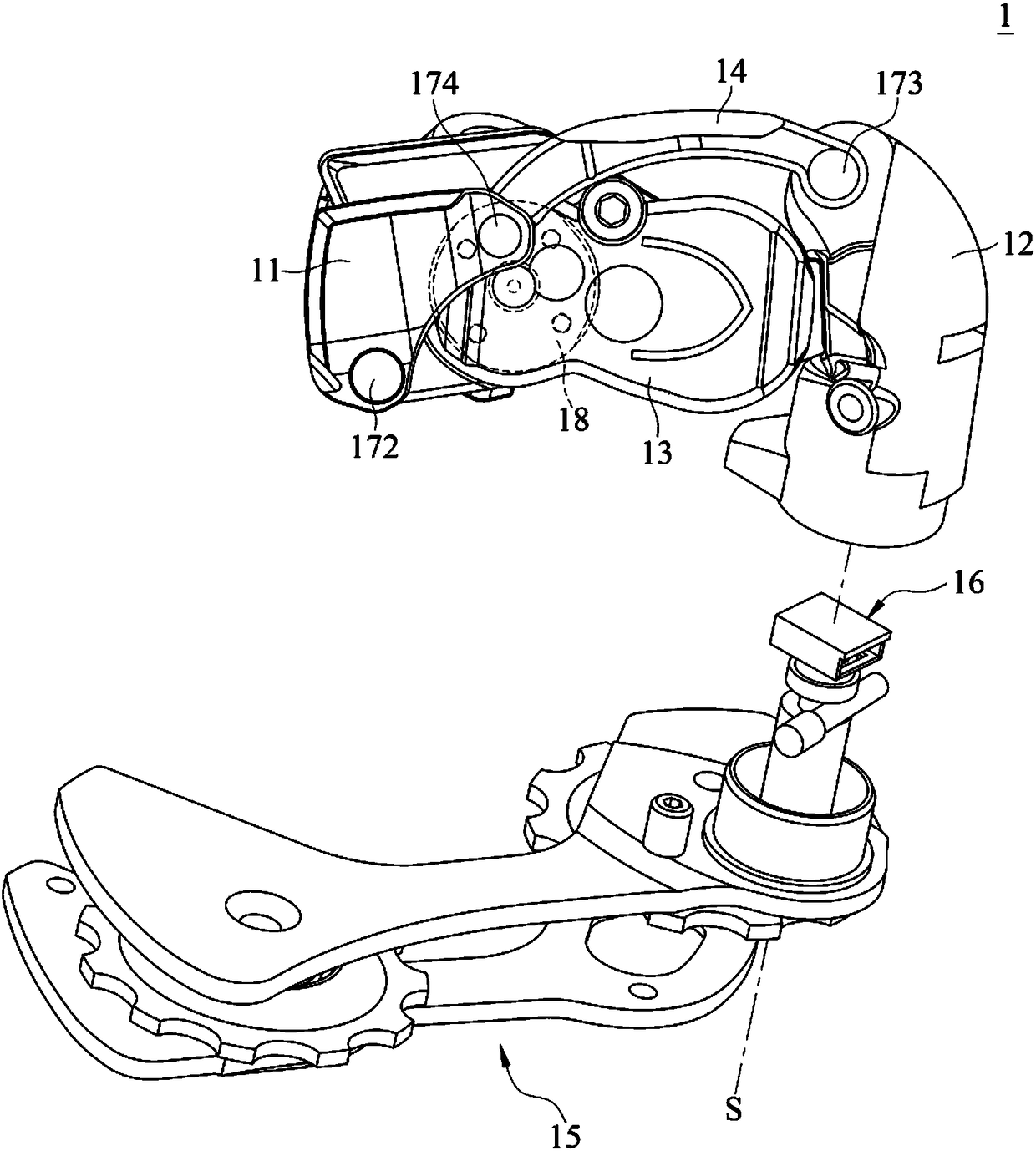 Derailleur assembly and shifting-state detecting method thereof