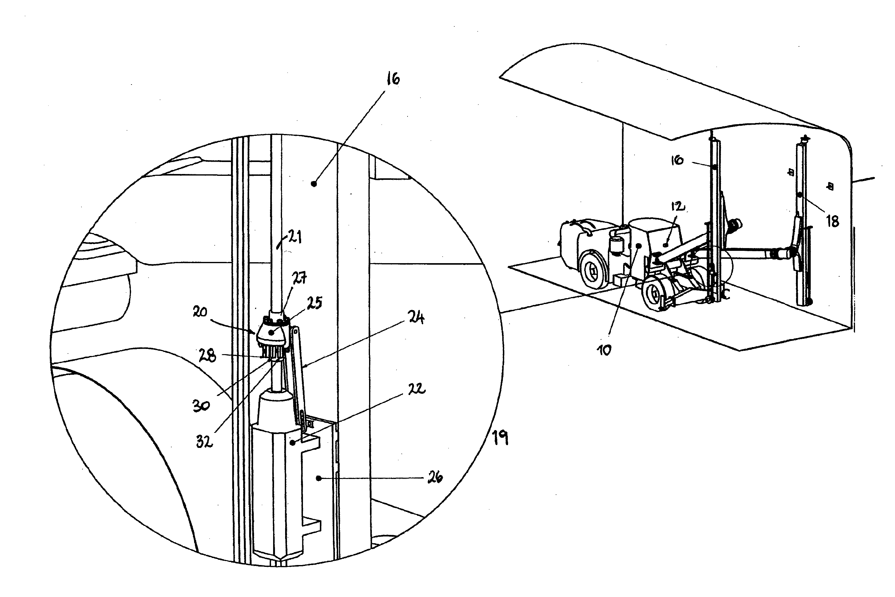 Resin injection apparatus for drilling apparatus for installing a ground anchor