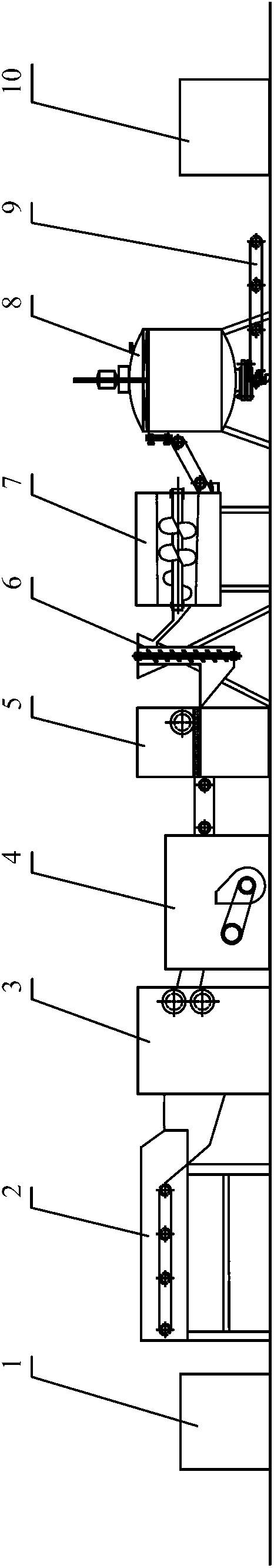 Semi-dry salting method for potherb mustard and equipment for salting