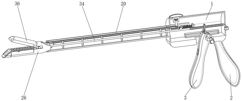 A multi-angle bending linear stapler