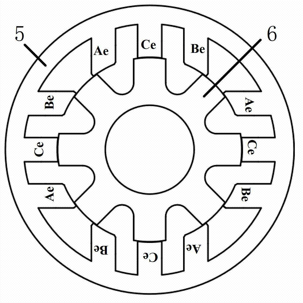 Parallel hybrid excitation brushless direct-current motor