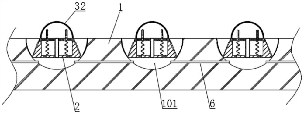 A multi-stage airflow type industrial photocatalyst floor