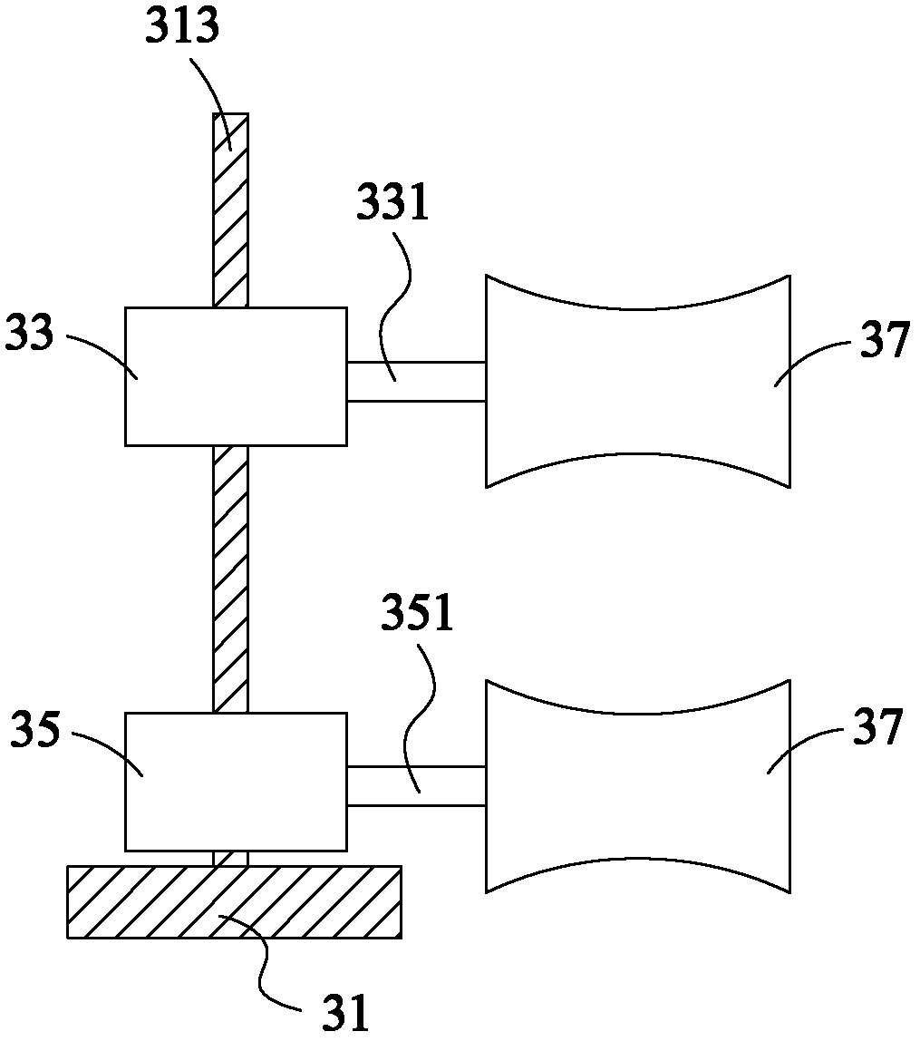 Transverse wire grinding machine of arc-shaped door handle of refrigerator