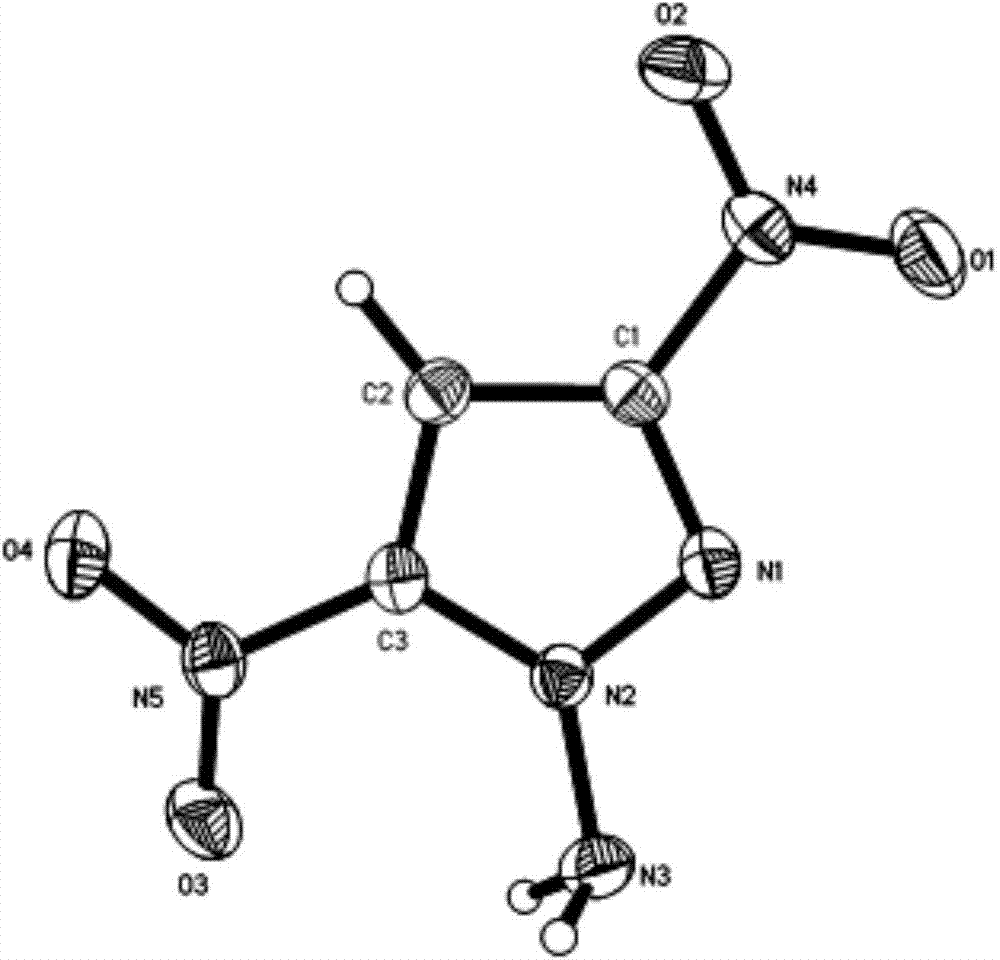 Energetic compound 1-(2,2,2-trinitroethylamino)-3,5-dinitropyrazole and preparation method thereof