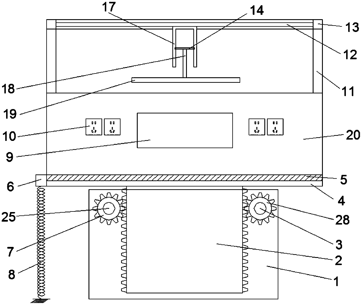Anti-static working table applied to assembly of electronic products
