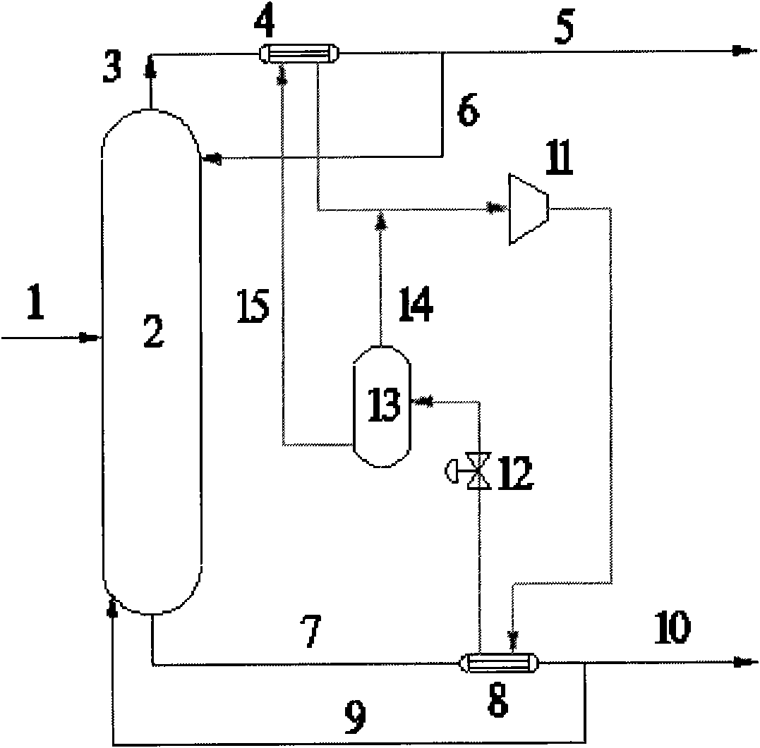 Method for separating acetic acid from water