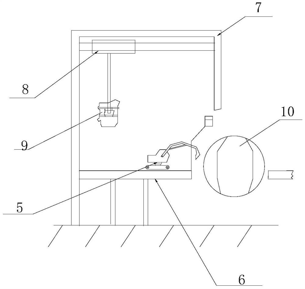 Converter feeding operation system structure layout and cooperative control method