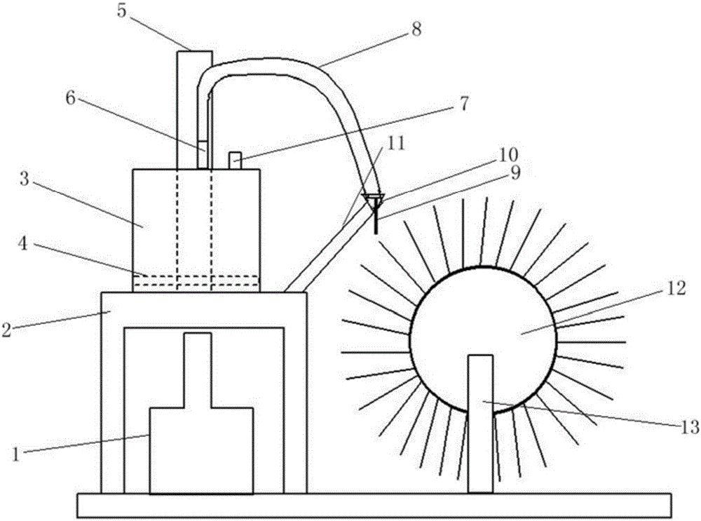 Energy conversion demonstration device for teaching experiment