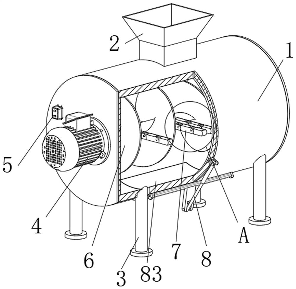 Method and device for realizing pastry mixing toughening based on positive and negative rotation of motor