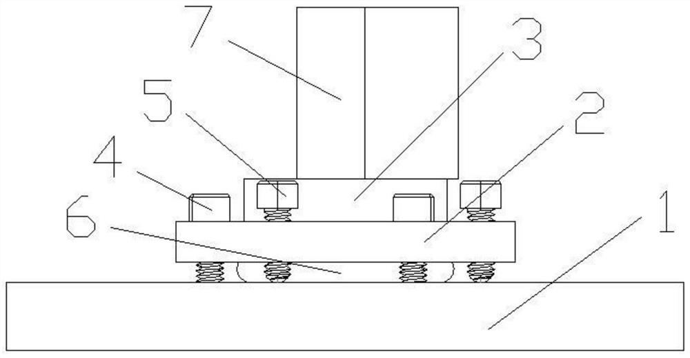 An adjustment and fixing mechanism for an optical element