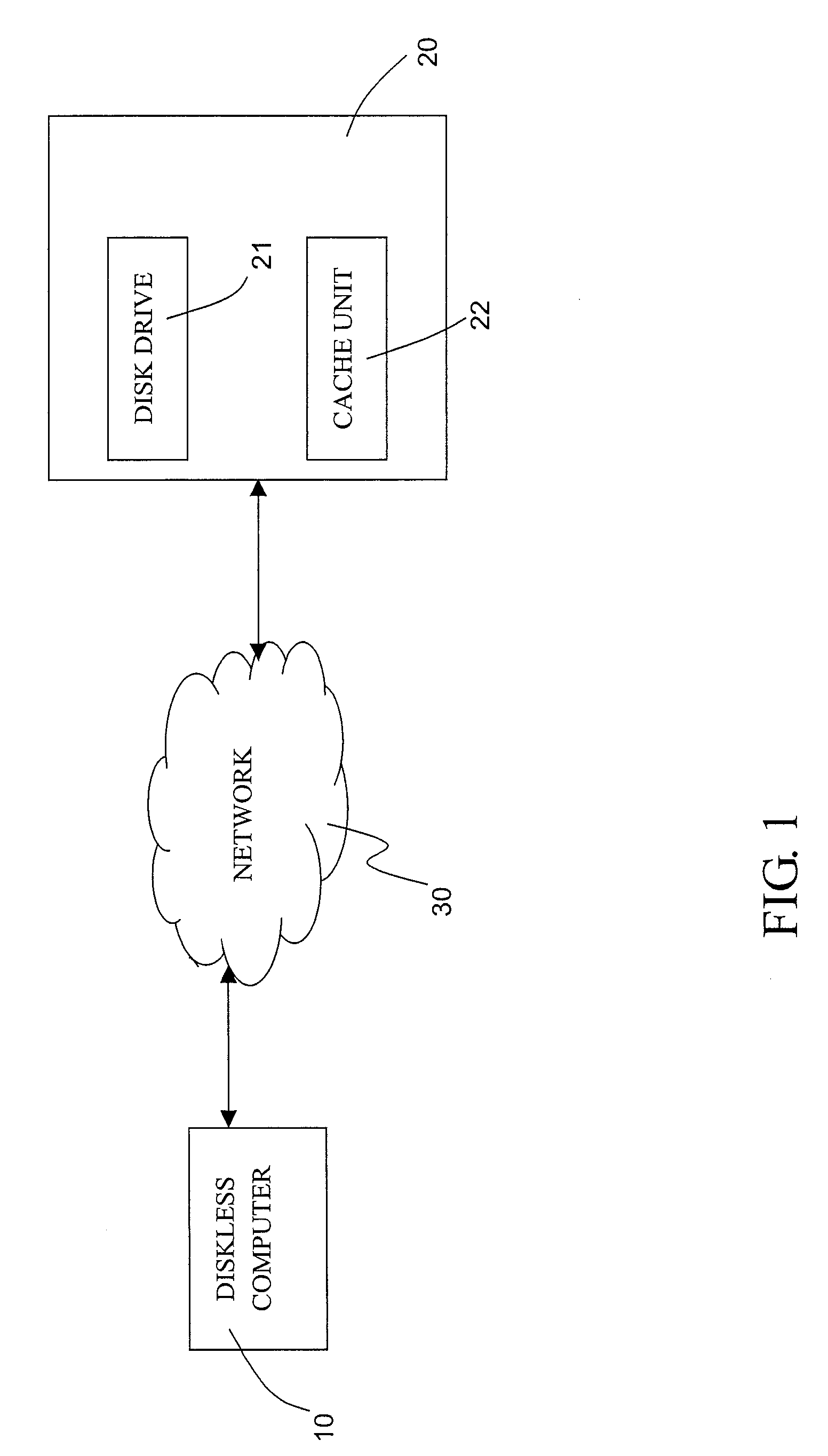 Method for improving data reading speed of a diskless computer